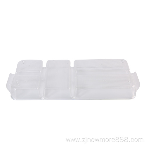 Transparent 5 Compartment Refrigerator Drawer Tray